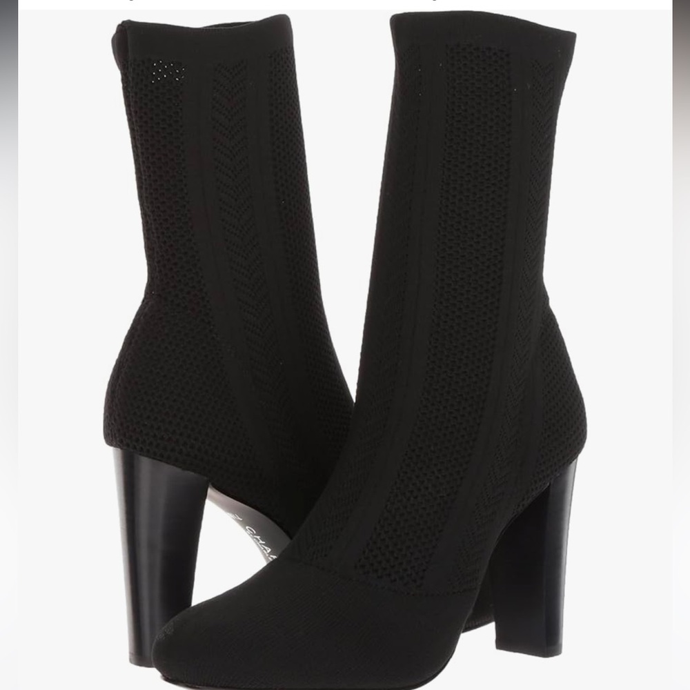 Charles by Charles & David black boot socks -NWOT